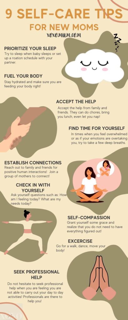 Selfcare tips for moms